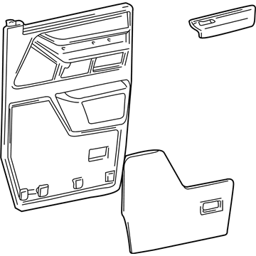 Ford F7UZ1523942BAD Door Trim Panel