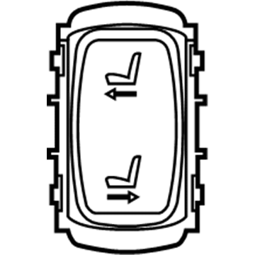 BMW 61-31-9-390-521 Seat Adjustment Switch, Left