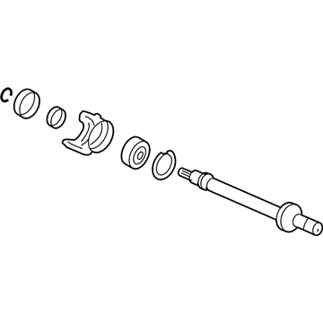 Honda 44500-SWA-A00 Shaft Assembly, Half (Automatic)