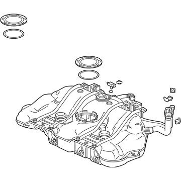 Honda 17044-TXM-A04 Set, Fuel Tank Complete