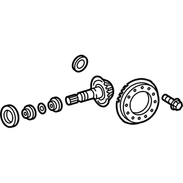 Lexus 41201-49165 Final Gear Kit, Differential, Rear