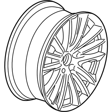 BMW 36-11-6-791-383 Disc Wheel, Light Alloy, Bright-Turned