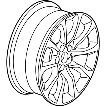 BMW 36-11-6-857-666 Disc Wheel, Light Alloy, Bright-Turned