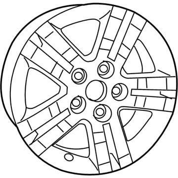 Mopar ZX30DSLAG Aluminum Wheel