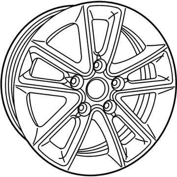Mopar 5LN634X8AC Aluminum Wheel