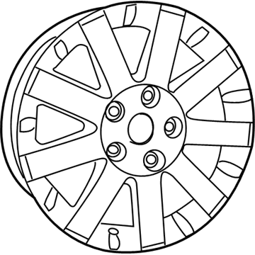 Mopar 1BD60XZAAE Aluminum Wheel