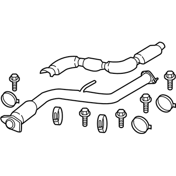 Infiniti 20010-4GD0A Front Exhaust Tube Assembly