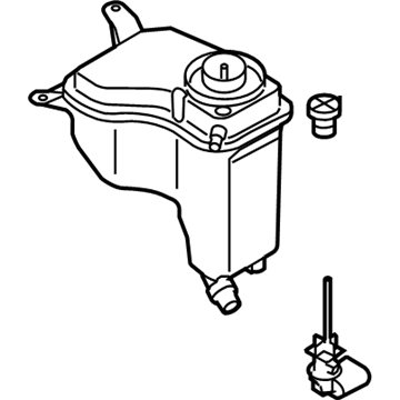 BMW 17-13-8-570-079 Coolant Reservoir Overflow Expansion Tank