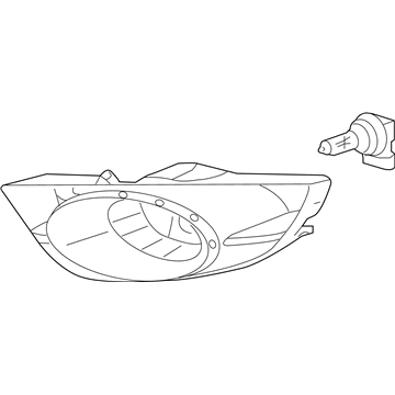 Honda 33901-TK6-305 Foglight Unit, Passenger Side (C00)