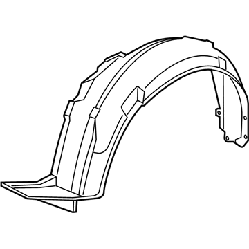 Acura 74150-TL2-A10 Fender Assembly, Left Front (Inner)