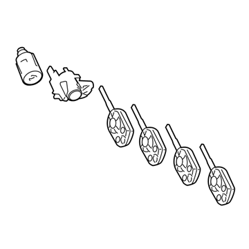 Ford DT1Z-6122050-BG Lock Set