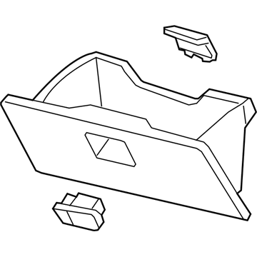 Honda 77500-SWA-A03ZA Box Assembly, Glove (Atlas Gray)