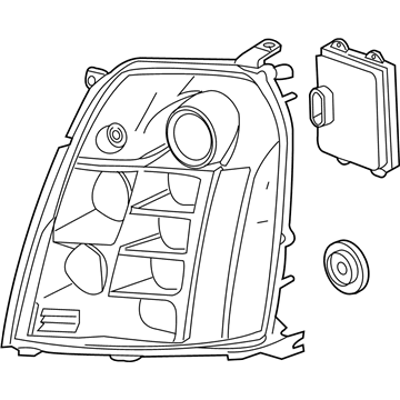 GM 84086144 Headlamp Assembly