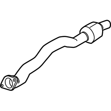 BMW 18-30-7-558-652 Catalytic Converter Rear Right