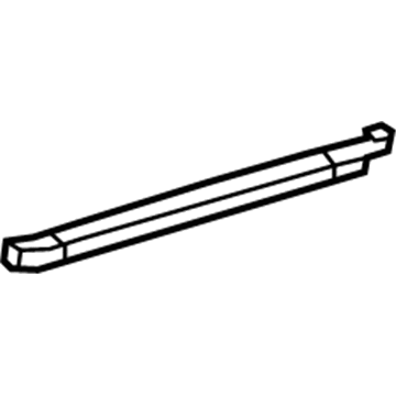 Lexus 62381-53010 Weatherstrip, Roof Side Rail, RH