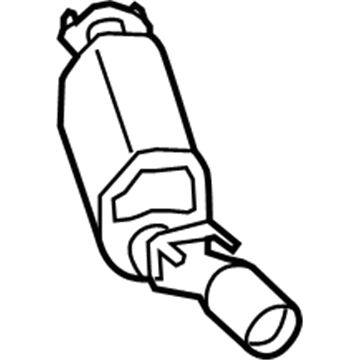 GM 92161761 Exhaust Muffler Assembly (W/ Tail Pipe)