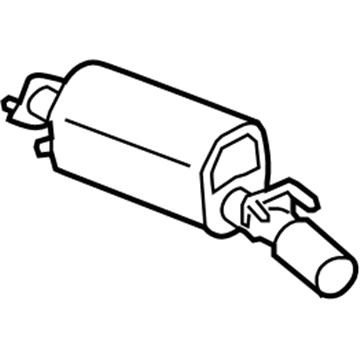 GM 92161762 Muffler W/Tailpipe