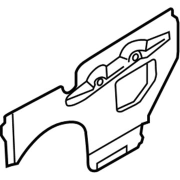 Nissan 80861-ZE60A Screen Seal Front LH