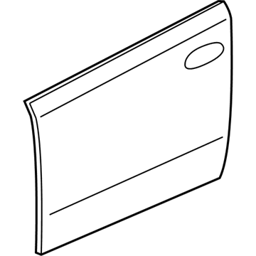 Nissan 80152-5Z030 Panel-Front Door, Outer RH
