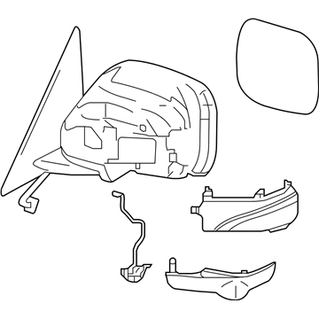 Infiniti 96302-1LA1B Mirror-Skull Cap LH