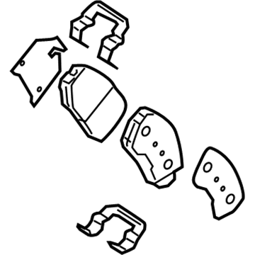 Hyundai 58101-0WA10 Front Brake Pad Kit