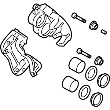 Hyundai 58190-0WA10 CALIPER Kit-Front Brake, RH