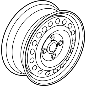 Honda 42700-SLN-A12 Disk, Wheel (14X5 1/2Jj) (Tpms) (Topy)