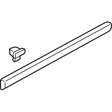 Honda 75303-S0X-A01 Protector, R. RR. Door