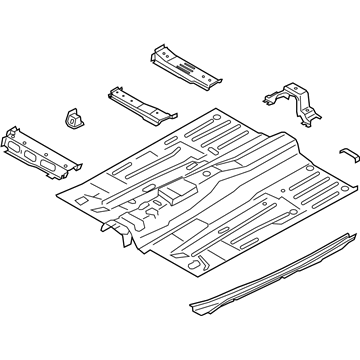 Ford DV6Z-1711135-C Front Floor Pan