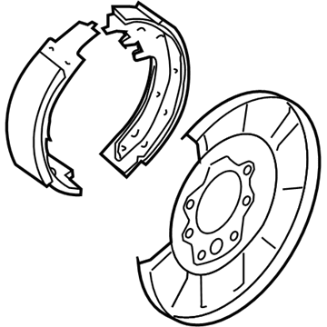 Nissan 44000-4RA5A Brake Assy-Parking, Rear RH