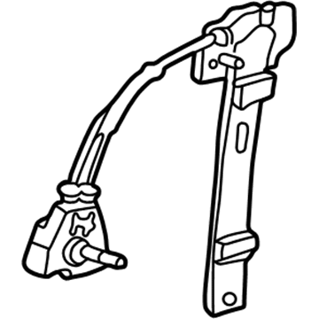 Honda 72210-S5P-A12 Regulator, Right Front
