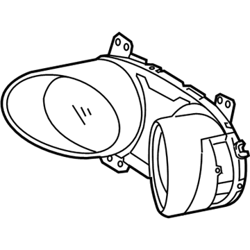 Hyundai 94360-2V000-RDR Glass & Bezel Assembly-Cluster