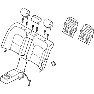 Kia 898003R430GXR Back Assembly-Rear Seat