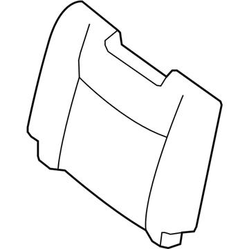 Nissan 89620-4BA3A Trim Assy-3rd Seat Back, RH