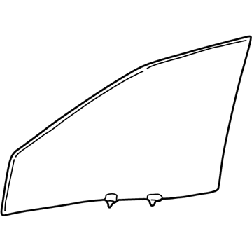 Hyundai 82410-38020 Glass & Grip Assembly-Front Door, L