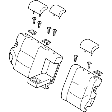 Hyundai 89400-2L300-JBN Back Assembly-Rear Seat RH