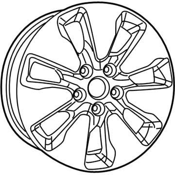 Mopar 5SQ161STAB Aluminum Wheel