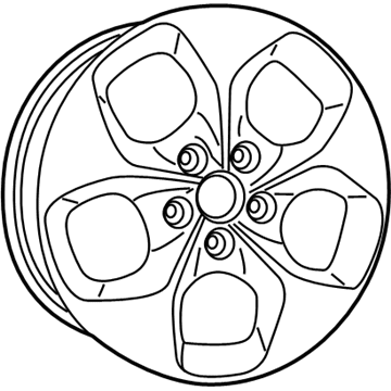 Mopar 5RJ40AAAAA Aluminum Wheel