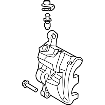 Ford LK4Z-2B120-A CALIPER ASY - BRAKE - LESS PAD