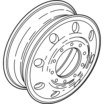 Ford 5C3Z-1007-JA Wheel, Steel