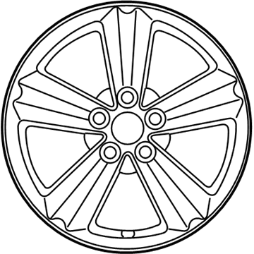 Toyota 42611-02A40 Wheel, Alloy