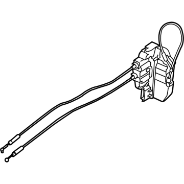 Nissan 82501-9BU0C LOCK&REMOTE CONTROL ASSY - REAR DOOR, LH