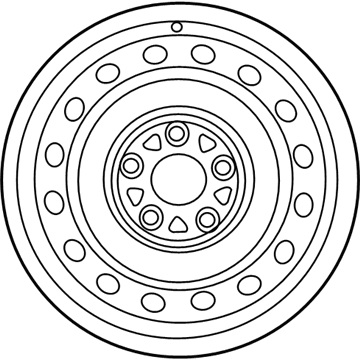 Toyota 42611-52620 Wheel, Steel