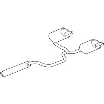 GM 15894106 Muffler & Pipe