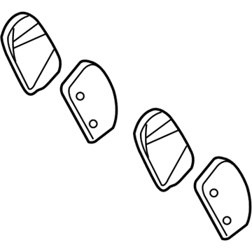Hyundai 58101-4DU00 Front Brake Pad Kit