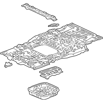 Honda 04655-S0X-306ZZ Panel Set, RR Floor