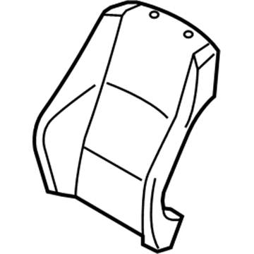 BMW 52-10-6-956-389 Cover Backrest Vinyl Left