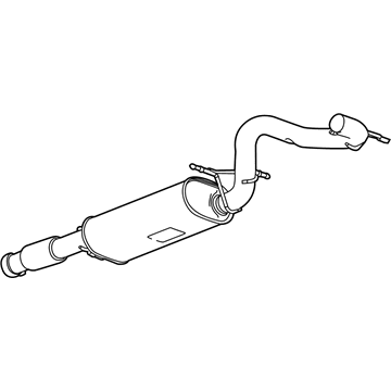 GM 22751285 Exhaust Muffler Assembly (W/ Tail Pipe)