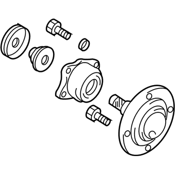 Kia 527302G200 Rear Wheel Hub & Bearing Assembly