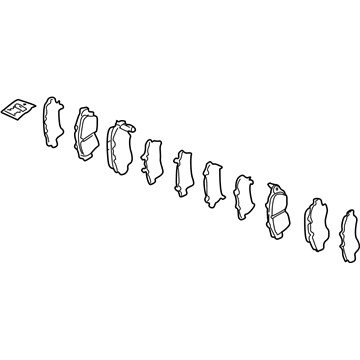 Acura 45022-SL0-040 Front Pad Set